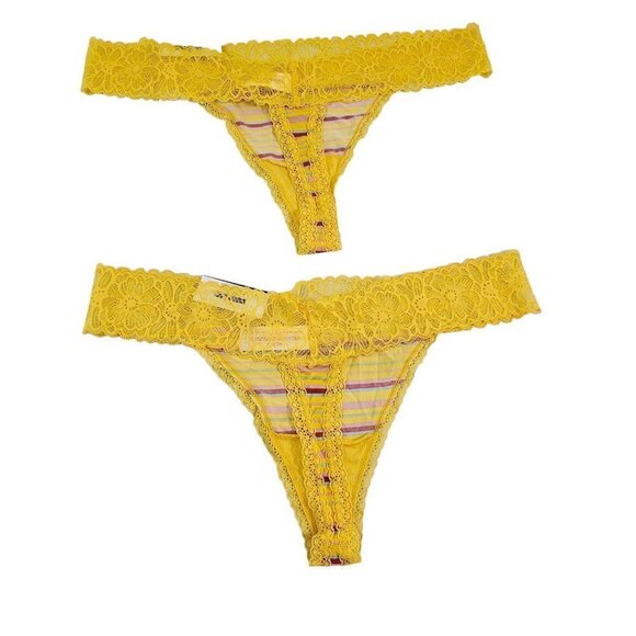 No Boundaries 4-Pack Underwear Micro Lace Multi-Color Thong Panties Size XL NWT - Picture 9 of 15